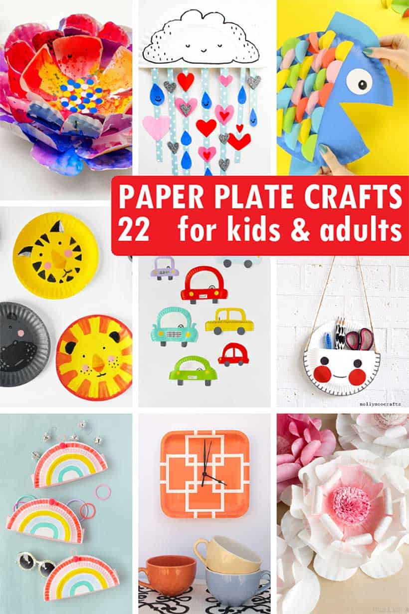 PAPER PLATE CRAFTS -- 22 paper plate crafts for kids and adults